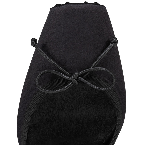 Christian Louboutin Cassia Lace Up 100 Black Tie Ballet Sandal Heel Pump 38.5 - Picture 8 of 15